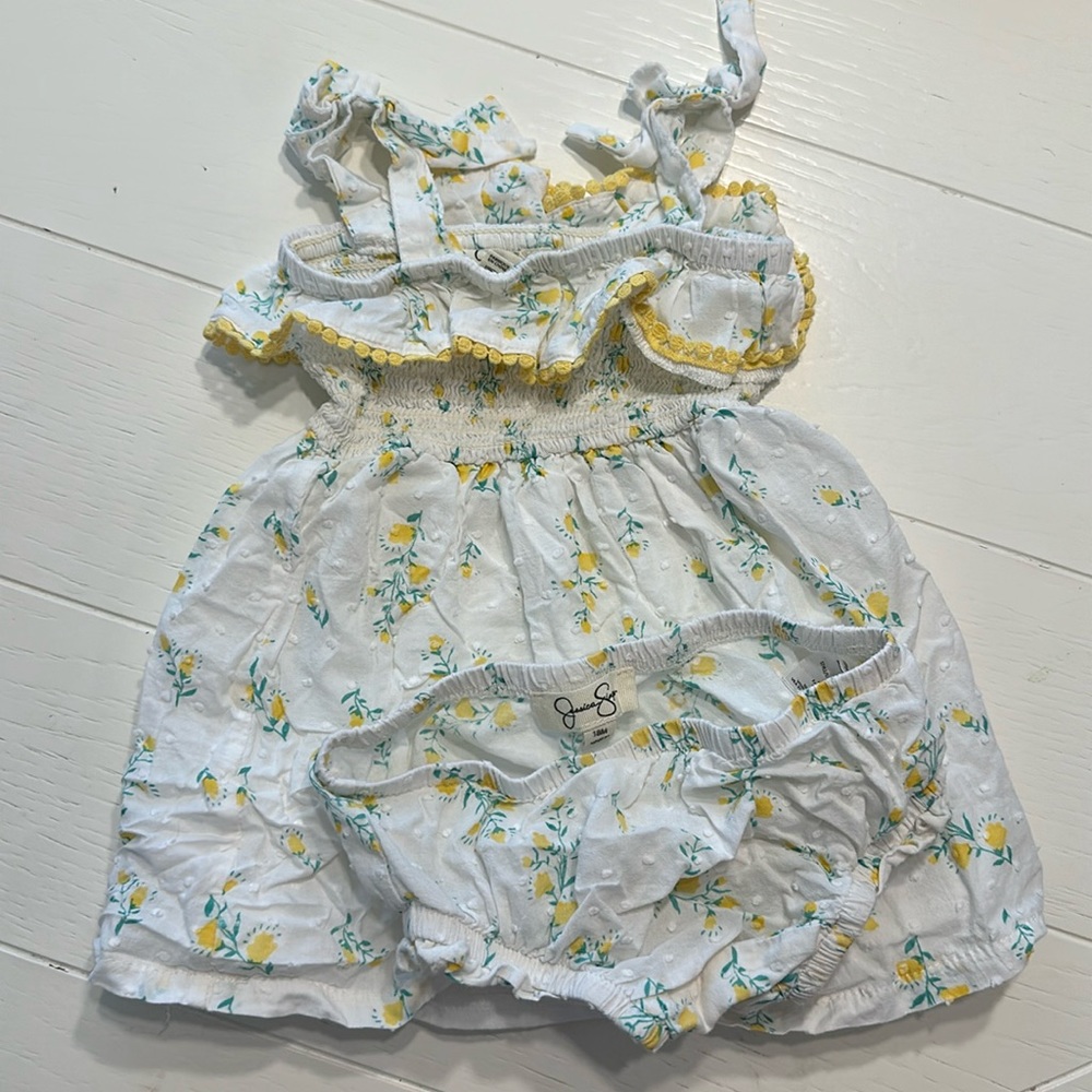 3/$15 Jessica Simpson dress set floral 18m